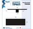 Трап для душа под плитку Teymi с сухим затвором вертикальный выпуск Aina 10х30 черный T90352 T90352 ЦБ-00270764 15