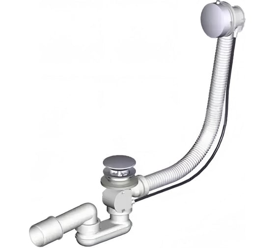 Сифон полуавтомат плоский ООО ПКФ Сварком 600мм металл, 1шт СанТех s029571 1