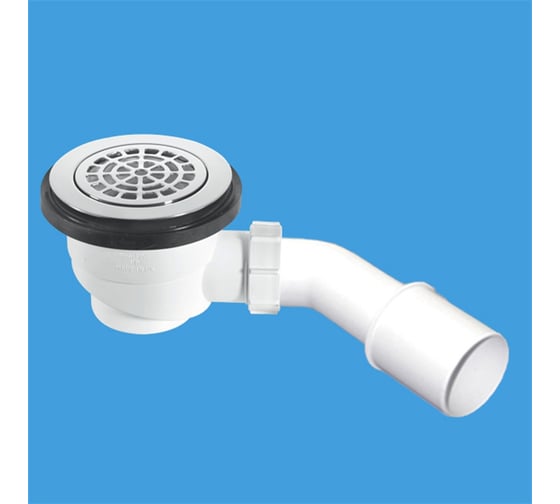 Сифон McAlpine бутылочный для поддона, (дизайн радиальные прорези) MRS4-CPBR 1