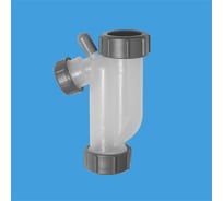 Сифон McAlpine Без Выпуска ф-32 трубный S-обр. (для слива конденсата)прозрачн. гидрозатвор 50мм MRTB-50TR