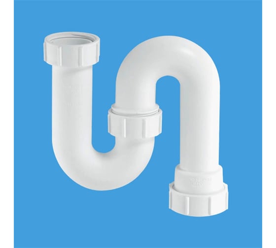 Сифон McAlpine Без Выпуска ф-40-40/40 S-образ.(с вертик. компресс. окончанием) MRSK11 1