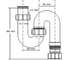 Сифон McAlpine Без Выпуска ф-40-40/40 S-образ.(с вертик. компресс. окончанием) MRSK11 2