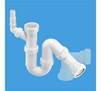 Сифон McAlpine Без Выпуска ф-40-40/40 P/S-образ. с носиком (компресс. окончанием) MRSK7