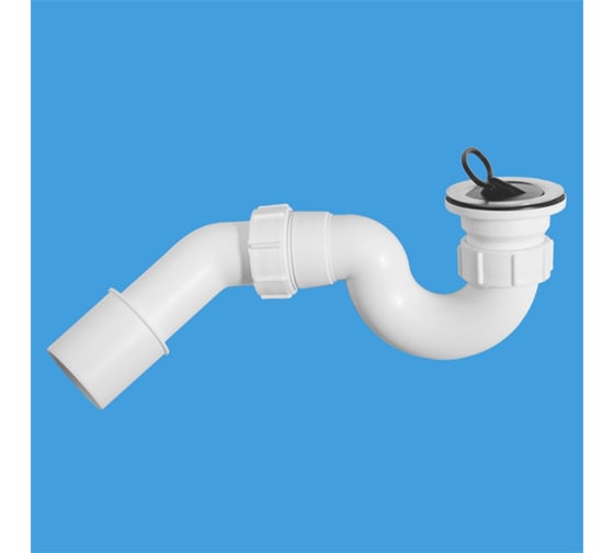 Трап для поддона McAlpine P-образный 11/2/40 решетка 70мм выход 40/50мм MRB3 1