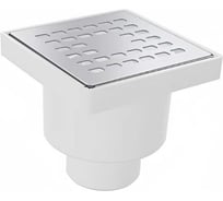 Трап ООО ПКФ Сварком д= 50 вертикальный пласт, решетка нерж 100х100 (уп/1шт) СанТех s075316