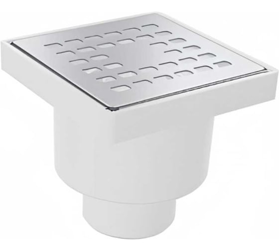 Трап ООО ПКФ Сварком д= 50 вертикальный пласт, решетка нерж 100х100 (уп/1шт) СанТех s075316 1