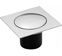 Трап ООО ПКФ Сварком д= 50 вертикальный пласт, решетка нерж 100х100 нажимной, литой, хром (уп/1шт) СанТех s073136