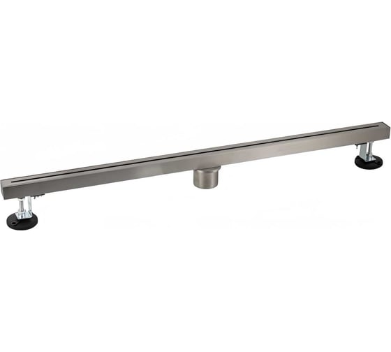 Трап ООО ПКФ Сварком д= 50 вертикальный, нерж.сталь, линейный, 800х32 мм, сухой затвор, сатин (уп/1шт) СанТех s065696 1