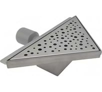 Трап ООО ПКФ Сварком д= 50 горизонтальный нерж, решетка нерж.сталь 200х200, угловой, сухой затвор (уп/1шт) СанТех s048871