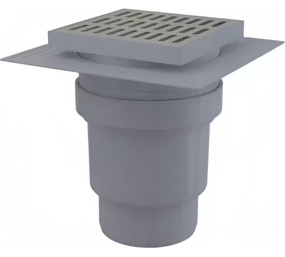 Трап ООО ПКФ Сварком д=110 вертикальный пласт, решетка нерж. 150х150 (уп/1шт) СанТех s044502 1