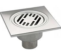 Трап ООО ПКФ Сварком д=50 вертикальный нерж, решетка нерж.150х150 (уп/1шт) СанТех s057732