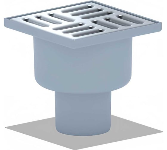 Трап ООО ПКФ Сварком д=50 вертикальный пласт, решетка нерж. 100х100 с сухим затвором (уп/1шт) СанТех s061605 1