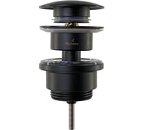 Донный клапан для раковины Elghansa 1 1/4 универсальный Click-Clack черный WBT-227-Black