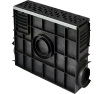 Пескоуловитель пластиковый усиленный AQUADRENAG DN100 с решеткой чугунной FOREST ВЧ50, кл.С250 QL10430-CHF