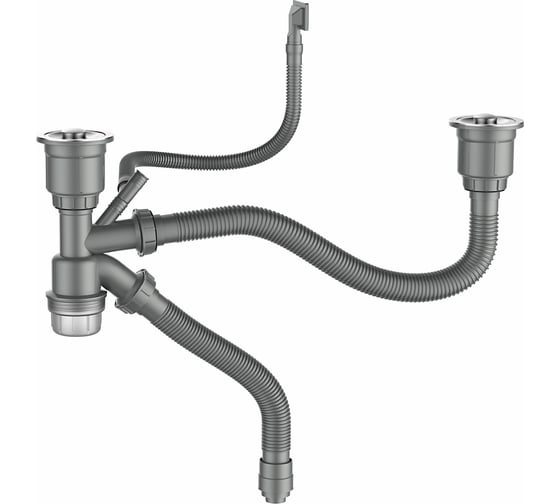 Сифон для мойки с переливом GERHANS K30601-2 1