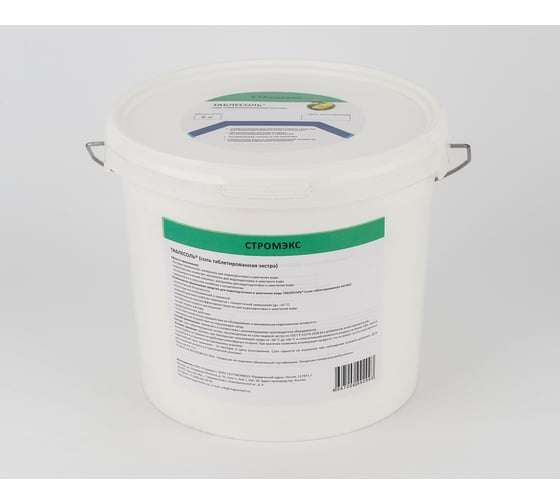 Соль таблетированная ТАБЛЕСОЛЬ экстра, в пластиковых банках (ведрах) по 5 кг таблесоль-5 1