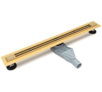 Желоб душевой Esbano Slim решетка LINE длина 60 см золотой ESTRSLMLINE60SG