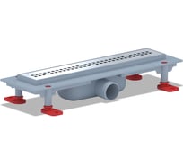 Трап АНИ Пласт пластик.лин.вып 40 реш. нерж.сталь.матовая.Штиль 850 TL1235G