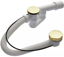 Сифон для ванны AlcaPlast п/а, металл, длина 80 cм, золото A55GOLD-80-RU-01 (VE-01) 272335