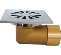 Трап душевой VIEIR 10х10 угловой с обратным клапаном для систем водоотведения VER10L