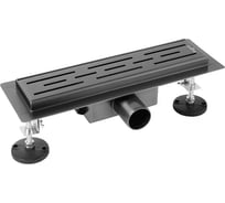 Трап душевой VIEIR 40 см графит с сухим затвором для скрытого монтажа DL40-G