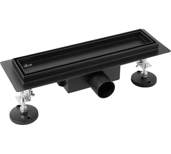 Трап душевой под плитку VIEIR 60 см черный с сухим затвором для душевой зоны DL60A-C 1