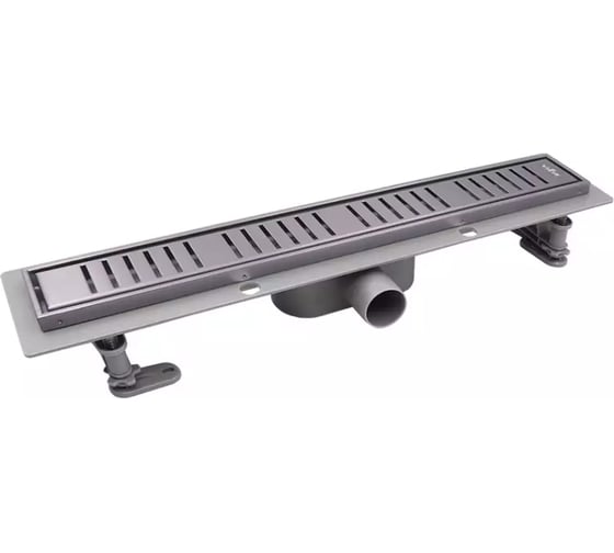 Трап душевой пластиковый VIEIR графит 70 см с сухим затвором для ванной комнаты DL70P-G 1