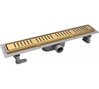 Трап душевой пластиковый VIEIR сатин 80 см с сухим затвором для душевой кабины DL80P