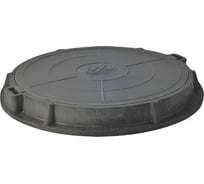 Люк Сантехкомплект полимер (легкий) круг 760х630 h=90 30кН сер/чер 004-0063
