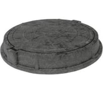 Люк Сантехкомплект полимер (тяжелый) круг 760х630 h=110 250кН сер/чер 004-0058