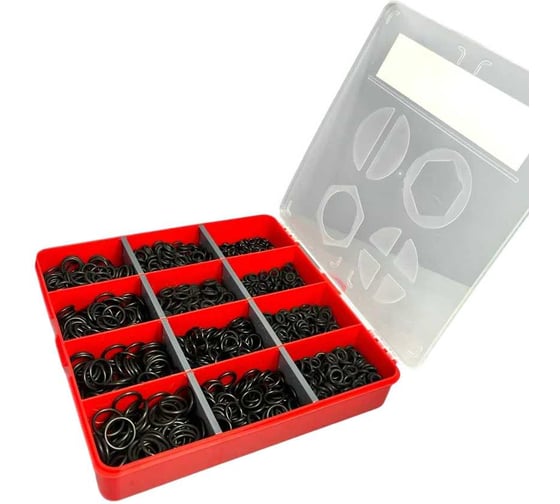 Кольца уплотнительные 23 БОЛТА 4-20 мм резиновые в органайзере НАБОР 3 20000013 1