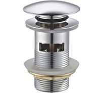 Донный клапан для раковины с переливом VIEIR из нержавеющей стали, большой, VER24A