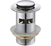 Донный клапан для раковины VIEIR из нержавеющей стали, с переливом, малый VER24B