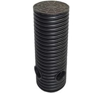 Колодец дренажный смотровой в сборе Агросток 315/271х500 мм с тремя манжетами 110 мм, дном и люком 66179