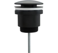 Донный клапан латунный VIEIR для раковины с болтом, черный VER26-C