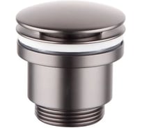 Донный клапан латунный VIEIR для раковины с болтом, графит VER26-G