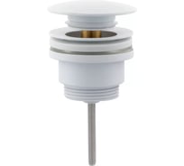 Донный клапан латунный VIEIR для раковины с болтом, белый VER26-YF