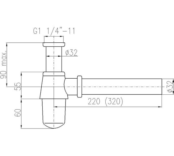 Сифон для умывальника RavSlezak MD0545/30