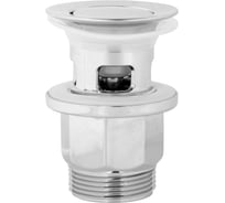 Выпуск для умывальника AV Engineering click/clack, малая крышка с переливом, хром, 1 1/4, AVE0096