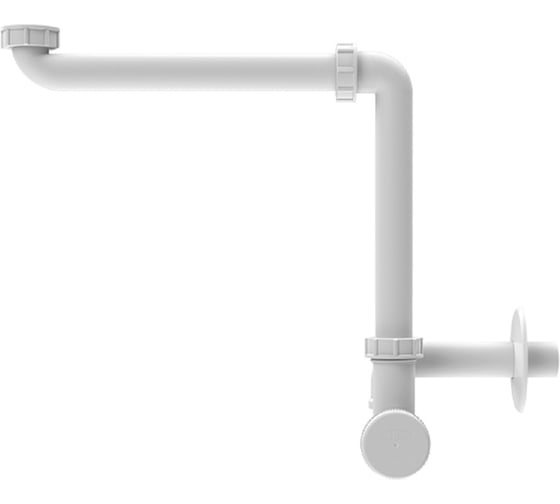 Сифон HL для компактного расположения под мойкой c горизонтальным выпуском DN40 137/40 137/40 1