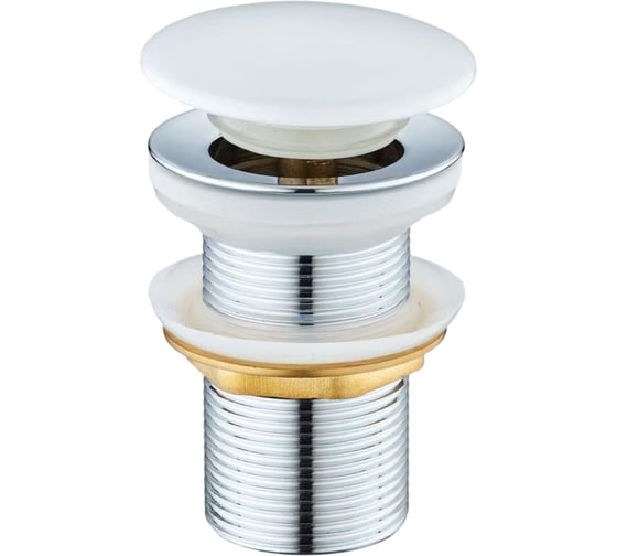 Клапан донный для раковины без перелива Agger, белый AX00488 1