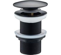 Клапан донный для раковины без перелива Agger, черный AX00444