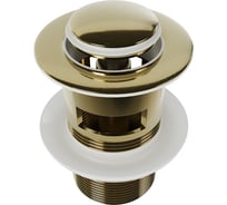 Донный клапан для раковины с переливом Ritta золото глянцевый Teymi T140225 ЦБ-00285216