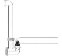 Сифон с прочисткой, с запахозапирающим устройством, прозрачный HL DN40 HL136T