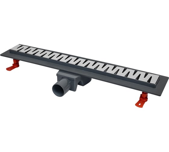 Трап линейный MasterProf 600 мм пластик, решетка нерж.сталь AISI304, комб.затвор, повор. сифон D50мм ИС.110746 1