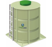 Вертикальная цилиндрическая емкость Гринлос 5 м3, наземная GL061115