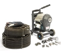 Электрическая прочистная машина REDLI 75-350 мм (в комплекте спирали 22 мм-20 м, 32 мм-20 м) K-1600 UNI