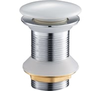 Сливной набор для раковины Aquatek AQ6006CW Push-open, без перелива, крышка белая, керамическая 00000147203