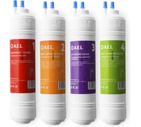 Комплект фильтров для очистки воды AEL 12 дюймов A-12U- 4шт. Арт 73048