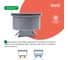 Трап душевой IDDIS сифон 360, комбинированный затвор, 10×10 см, хром 980DS10SB4CDZ 5
